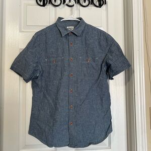 Old Navy Men's Chambray Button Down Shirt